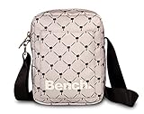 Bench City Girls Damen und Herren Mini Bag Umhängetasche Tasche Handtasche Schultertasche Crossbody-Tasche, grau/schwarz, 19 x 14 x 5 cm