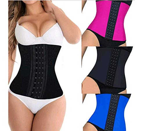 Cinta Modeladora Fitness Redutora Neoprene Academia (Preto, 38)