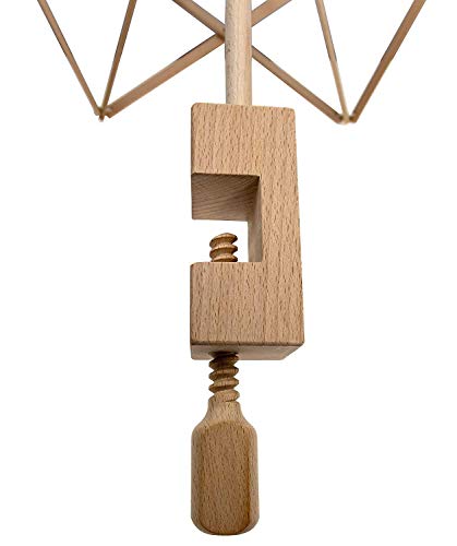 Image of Hind Handicrafts Wooden Yarn Ball Winder for Knitting Crocheting - Handcrafted - Natural Hand Operated - Knitter's Gifts Center Pull Ball Winder (Large, Beechwood)