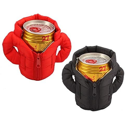 Jacket Can Cooler Holder, Casual Funny Bottle Cover Jacket Beer Can Insulated Coolers,Can and Bottle Holder Drink Coolies Best Gifts for Beer Lovers Cover