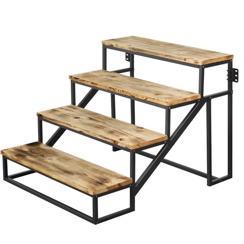 Garage Steps 4 Step Prefab Stairs for Permanent Installation Not The Portable/Light Weight Alternatives Hot Tub Stairs Prefab Outdoor Wood Stairs for Home Porch Steps