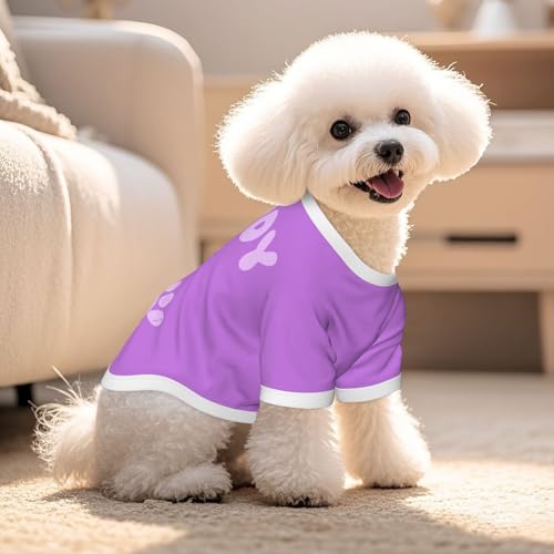 Image of Custom Puppy Clothes Girl, Personalized French Bulldog Clothes, Customized Dog Shirts, Dog Accessories, Girl Puppy Essentials, Customized T Shirts for Small Dogs, Gift for Puppies Birthday