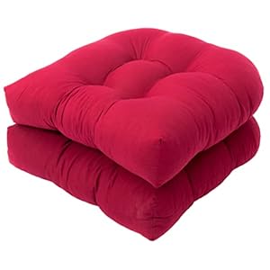 Hytrove U-förmiges Sitzkissen 2er-Set Rot