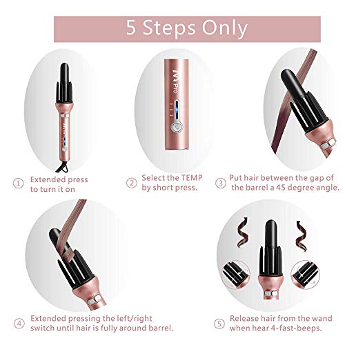 Hair Curling Wands Hair Curly Iron Tourmaline Ceramic Instant Wavy Hair Curler Heat Hair Curly Iron #TOP2