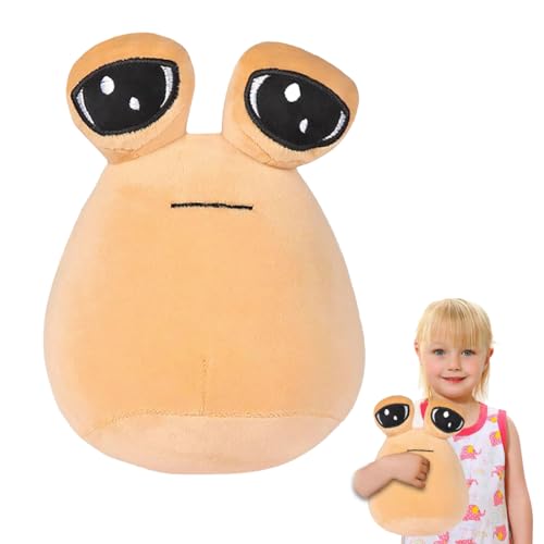 Alien Pou Pou Plüsch Spielzeug Alien Pou Plüschspielzeug Kinder Pous Plüsch Spielzeug My Pet Alien Pous Plüschpuppe Cartoon Animes Stuffed Toy für Jungen Mädchen Fans(22cm)