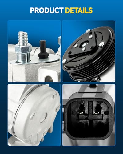 Image of PHILTOP Air Conditioner AC Compressor for Ford F150 2009,2010 4.6L,2007-2008 4.6L /5.4L,2010-2014 6.2L,Expedition /Navigator 2007-2014,Mark LT 07-08,F250 /F350 Super Duty 08-10 6.4T,07-08 6.8L,07-09 5.4L