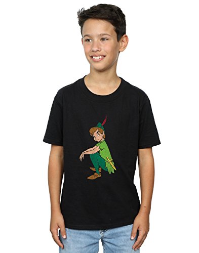 Disney Boys Peter Pan Classic Peter T-Shirt 9-11 Years Black