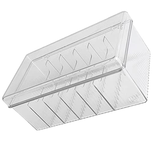 Alipis Dustproof Moistureproof Storage Box Standing Desk Cable Management Box Compartments Transparent