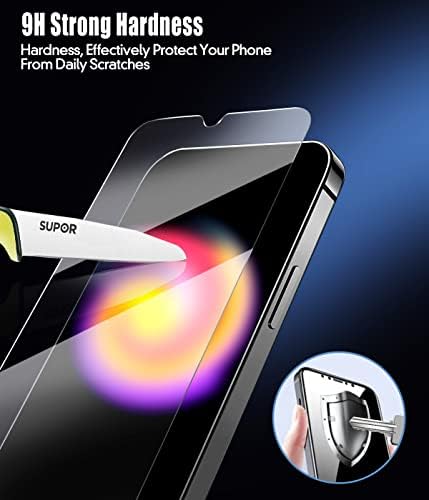Pollachi Glass Screen Protector for Samsung Galaxy M13/Galaxy M23 Tempered Glass Screen Protector Film for Samsung M13,9H Hardness,Anti Scratch,Bubble Free Protective Film 2-Pack