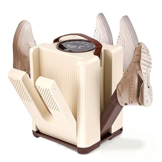 Nastopee Secador de zapatos eléctrico, temporizador 30/60/90/120 min, diseño retráctil, bajo ruido, temperatura constante, secador de zapatos eléctrico antibacteriano para todos los tipos de calzado