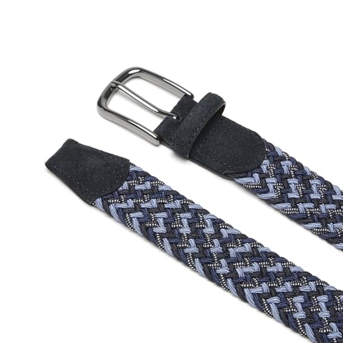 Image of Fabio Valenti Canvas Elastic Fabric Woven Stretch Braided Belts for Men Women Junior with Multicolored /Full Sizes