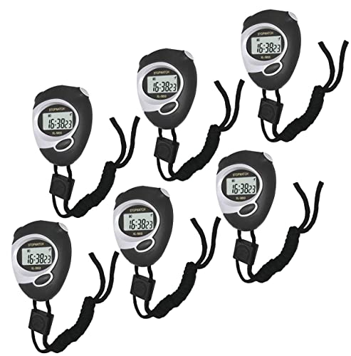 Digital Stopwatch, Bestwya Large Screen Handheld Count Up Timer With Time Calendar Clock Function #TOP7