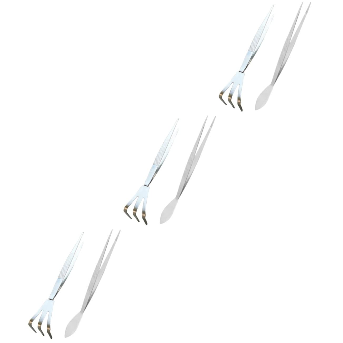 HANABASS 3 Ensembles Pince À Épiler Râteau Multifonction Pour Jardinage Pratique Pour Culture De Bonsai Plantes 2 Pièces * 3