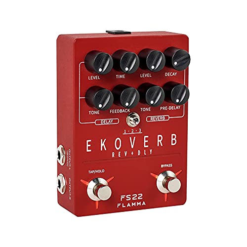 FLAMMA FS22 Stereo Delay & Reverb Combo Effects Pedal Ambient Guitar