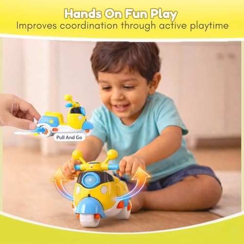 Image of Toy Imagine Kids Scooter Toy Set - Pack of 6 Pull Back Scooties | Perfect Birthday Return Gifts, Party Favor Toys, Colorful Gift Set for Boys & Girls