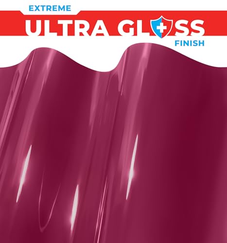 Image of ColorFusion PPF by VViViD, Gloss Dark Star Ruby Magenta Dry Apply PPF Vinyl Car Wrap Roll 6ft x 5ft