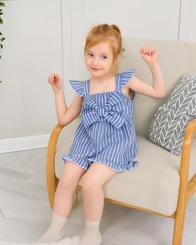 XUANHAO Baby Girl Clothes 12 18 24 Months Outfits For Girls Infant Toddler Girls' Clothing Ruffle Girls Pants Sets 6M-4T4