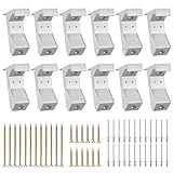 Venussar Squeaky Floor Repair Kit, Pack of 12 Aluminum Alloy Floor Repair Tool, Wood Floor Repair Kit for Eliminating Squeaky Floor Sounds