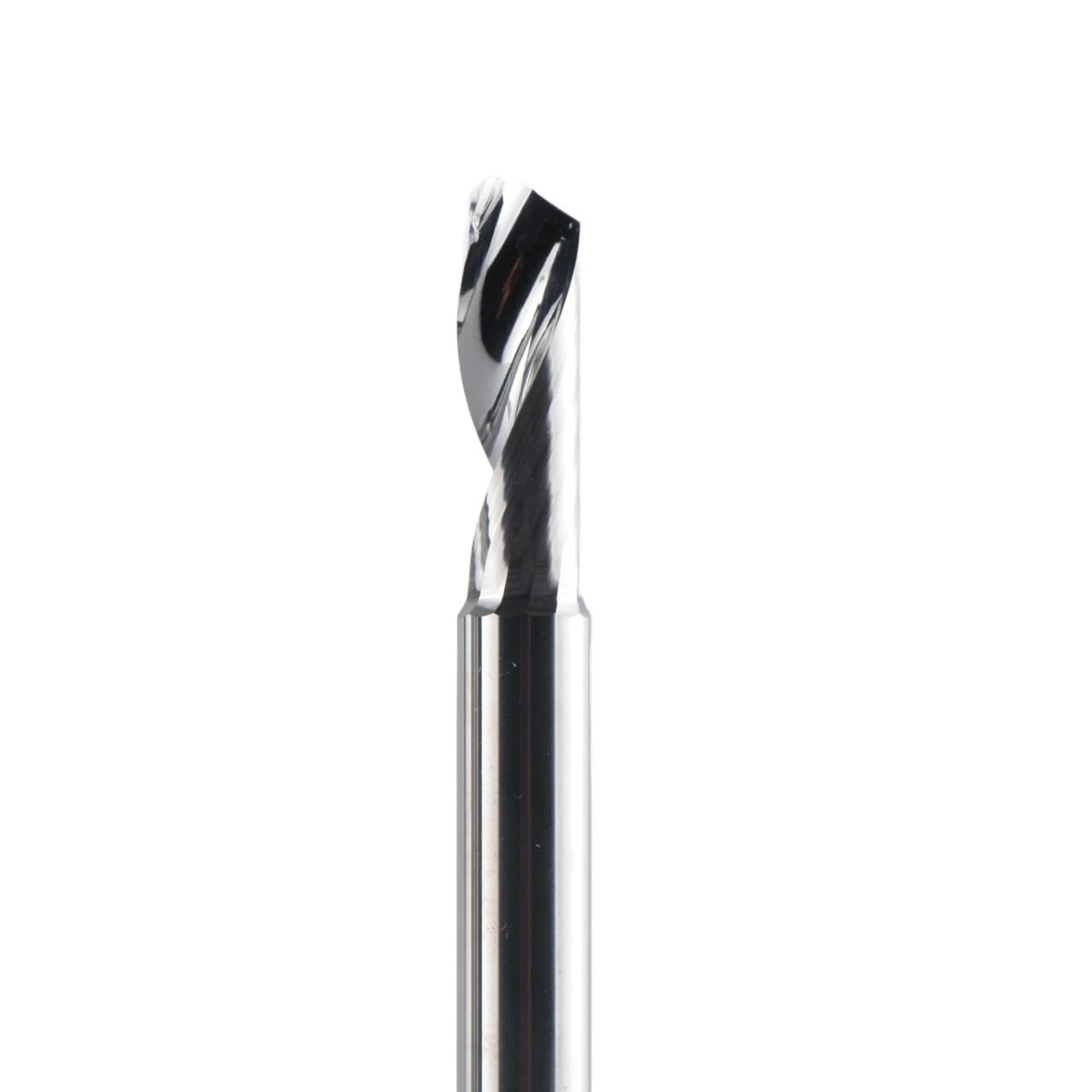 1 szt. 3,175 4 6 8 mm frez spiralny z węglika spiekanego CNC pojedynczym ostrzem, do aluminium(SA1F-D8.0-L17)