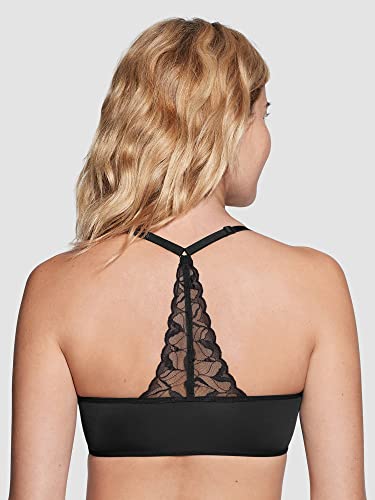 Image of True & Co Womens Lace Racerback Adjustable Strap Bralette