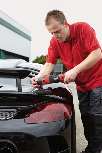 Flex Poliermaschine PE 14-2 150 P-Set (Polierer mit variabler Drehzahl, Drehmoment 380-2100 /min, Polierkörper 200 mm, Stützteller 150 mm, M 14, 1400 Watt, viel Zubehör) 376175