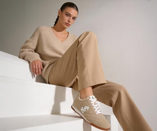 Image of LOUIS STITCH Women's Casual Lightweight Sneakers | Ortholite Cushioned Comfort | Dual-Color TPR Sole | Lightweight & Comfortable Casual Lace-Up Shoes | LSD-SNK-NBL & DNM