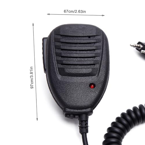 Micrófono PTT 2 pines impermeable para radios Baofeng UV5R y Retevis 2