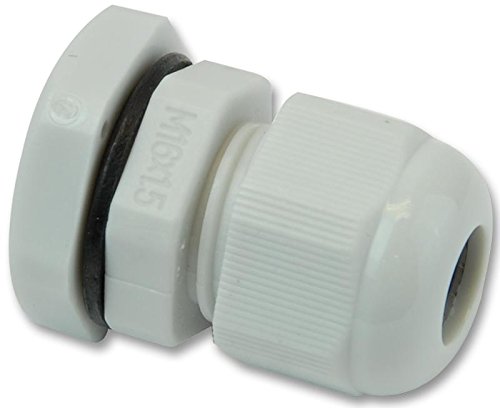 M16 - Prensaestopas para cables (100 unidades, 100 unidades), color gris