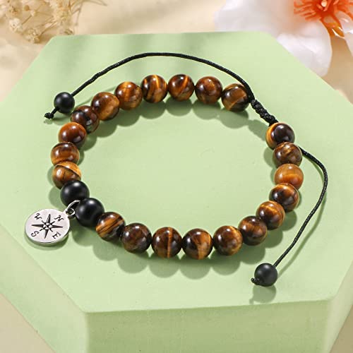 Joycuff Graduation Gifts For Him 2023,Compass Bracelet Graduation Gifts For Son Brother Grandson Men，Parting Gifts For Men #TOP3