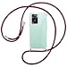 Produktbild mtb more energy® Handykette kompatibel mit Oppo A57S - dunkelrot - Smartphone Hülle zum Umhängen - Anti Shock Full TPU Case