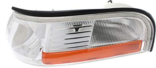 Evan-Fischer Corner Light Compatible With 2003-2005 Mercury Grand Marquis Plastic Clear& Amber Lens Driver Side #TOP4