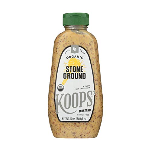 Koops Organic Stone Brown Mustard, 12 Oz #TOP1