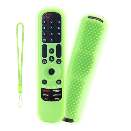 Image of TECHONTO Silicone LG Remote Control Cover- Protective Case with Non-Slip Grip, Shockproof & Dustproof Sleeve- Compatible with MR21GA(2021), MR22GA(2022), MR23GA(2023) [Remote NOT Included]- Neon