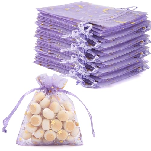 50PCS Sachet Organza,8×10cm/3.14×3.93inch Pochette Bijoux,Sachet Lavande Vide,Tulle Dragées,Sachet Dragees,Sachet Lavande,Sachet Lavande Vide,Sachet Pour...