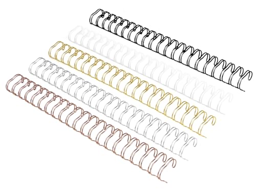 Reliures metalliques 21 trous pour reliure pas 2:1 capacite 105 feuilles