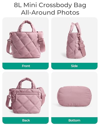 Image of BAGSMART Crossbody Bags for Women, Lightweight Purses for Women, Quilted Puffer Tote Handbags for Daily Use,Shop,Travel