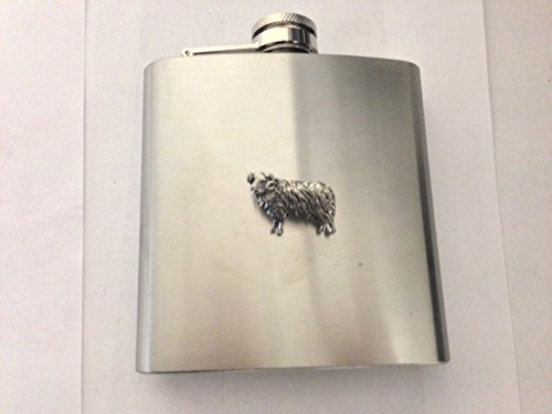 Flasque en acier inoxydable 177 ml petite bouteille de poche bouchon mouton