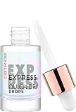 Catrice Express Quick Dry Drops, Nagellack Schnelltrockner, transparent, Expressergebnis, schnelltrocknend, glänzend, ohne Aceton, vegan, Mikroplastik Partikel frei (8ml)