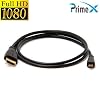 كابل PrimeX PX-1121 Micro HDMI إلى HDMI 1.5 متر 1080P FullHD، كابل Micro HDMI