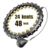 Dumoyi Smart Weighted Hoop for Adults Weight Loss,Infinity Fitness Hoop Plus Size for Women Smart Exercise Equipment