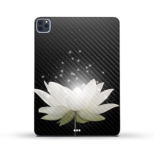 Image of MightySkins Carbon Fiber Skin Compatible with Apple iPad Pro 11 inch M2 4th Gen (2022) Full Wrap Kit - Twilight Lotus | Protective Durable Textured Carbon Fiber Finish | Easy to Apply | Made in The USA