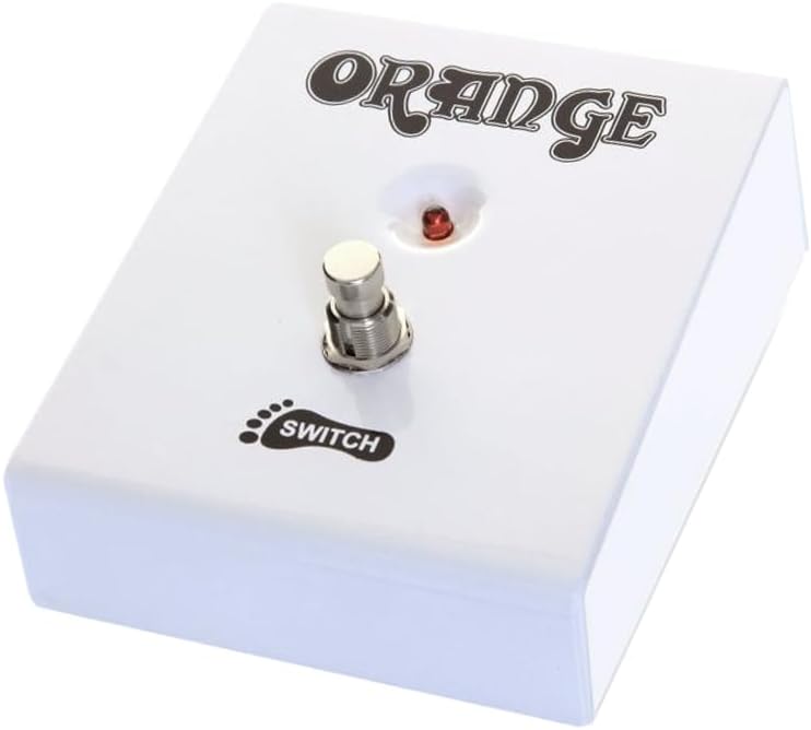 Orange Single Function Footswitch for Guitar, Multicolored