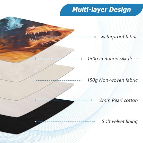 Funda para Laptop Dragons Fire 13-14 Pulgadas, Bolsa Impermeable miniatura 4