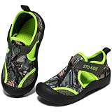 STQ KIDS Boys Water Shoes Toddler Sandals Quick Dry Outdoor Beach Shoes for Summer 7 US Toddler Green
