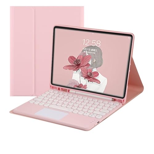 Clavier Tactile Haut de Gamme Samsung Tab S7+ S8+ S9+ Rose
