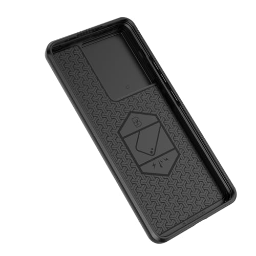 Image of CamShield Pro Case with Slide Camera Protection and 360 Protection Ring Stand Bumper Back Case Cover for Mi Redmi Turbo 3 5G (Black)