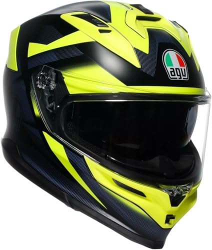 AGV K7 Glimpse Helmet, schwarz/gelb, M (57/58)