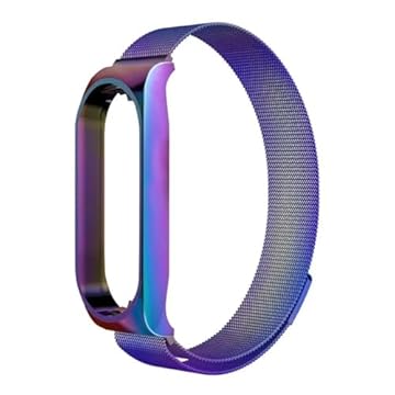 Waillynice Pulseira para Xiaomi Mi Band 7 NFC, pulseira esportiva com laço milanês Miband7, cinto de substituição na pulseira mi band 5 4 3 6 (Mi band 6, A5)