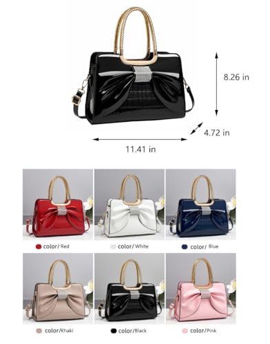 Image of JHVYF Women Tote bag Satchel Purses and Handbags for Women Shoulder Bags Bow Purse