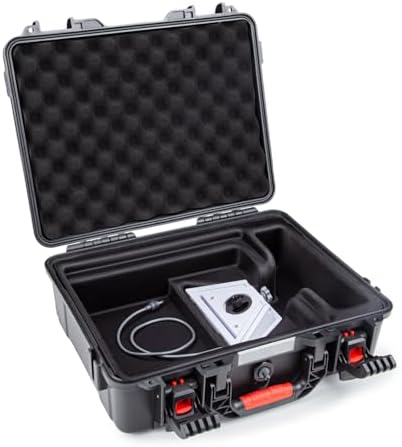 Steinwhale IP67 Waterproof Storage Case for Starlink Mini with Waterproof DC Female Port – Protective Hard Case with Foam Padding, Secure Latch System, Portable Design for Travel and Outdoor Use